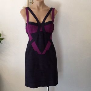 Herve lever purple dress